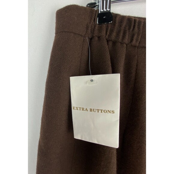 NWT Vtg Worthington Skirt Womens 12 TALL Brown 100% Wool Pencil Classic Retro - Picture 8 of 11
